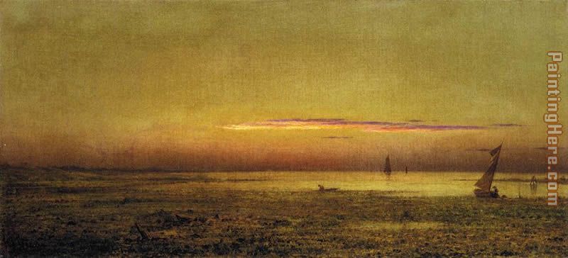 Martin Johnson Heade Marshes at Boston Harbor